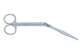 Tisco Lifecare Heymann Nasal Scissor 7" (18 cm) – Angled ENT Surgical Scissors
