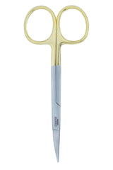 Tisco Lifecare Fine Scissor Curved with T.C., Pointed Tips – 4.5" (11 cm) Surgical Fine Scissors