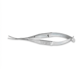 TISCO Lifecare Capsulotomy Scissor Curved Blunt tip 14mm. Stainless Steel Ophthalmic Surgical Instrument