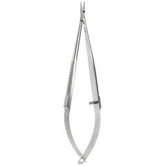 TISCO Lifecare Castroviejo Needle Holder Standard Jaws Curved Without Lock – Precision Ophthalmic Microsurgical Instrument