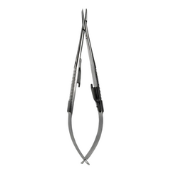 TISCO Lifecare Castroviejo Needle Holder Standard Jaws Curved With Lock – Precision Ophthalmic Microsurgical Instrument