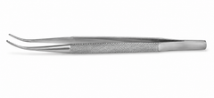 TISCO Lifecare Kirby Iris Forceps 1×2 Teeth Curved – Precision Ophthalmic Microsurgical Instrument