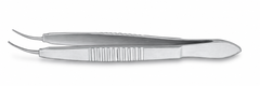 TISCO Lifecare Swiss Model Iris Forceps Curved 1×2 Teeth – Premium Ophthalmic Microsurgical Instrument