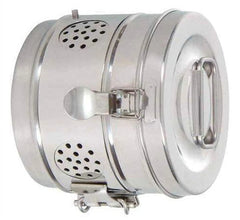 TISCO Lifecare Dressing Drum 9x5 Inch Stainless Steel Medical Sterilization Drum