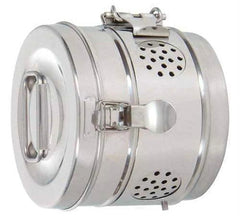 TISCO Lifecare Dressing Drum 15x12 Inch Stainless Steel Medical Sterilization Drum