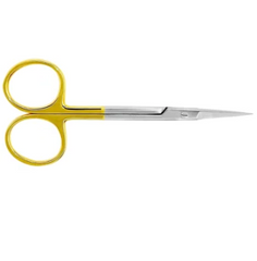 Tisco Lifecare Fine Scissor Straight with T.C., Pointed Tips – 4.5" (11 cm) Surgical Fine Scissors