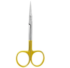 Tisco Lifecare Fine Scissor Straight with T.C., Pointed Tips – 4.5" (11 cm) Surgical Fine Scissors