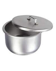 TISCO Lifecare Gallipot with Lid Cover 65x30 mm 2 Oz Stainless Steel Medical Bowl