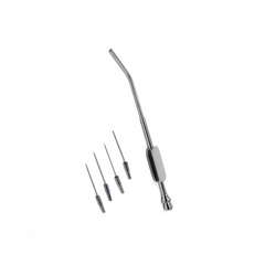 TISCO Lifecare Zolner Microsuction Handle with 3 Tips Stainless Steel Surgical Instrument