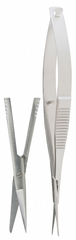 TISCO Lifecare Noyes Iris Scissors Sharp/Blunt Stainless Steel Ophthalmic Surgical Instrument