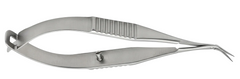 TISCO Lifecare Capsulotomy Scissor Curved Blunt tip 14mm. Stainless Steel Ophthalmic Surgical Instrument