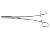 TISCO Lifecare Heaney Hysterectomy Clamps Straight Double Tooth 20cm (8") STR – Surgical Grade Stainless Steel Instrument
