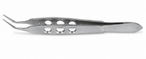 TISCO Lifecare McPherson Forceps 10mm Angled 1x2 Teeth – Precision Microsurgical Instrument