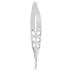 TISCO Lifecare McPherson Needle Holder Delicate Jaws Curved With Lock – Precision Ophthalmic Microsurgical Instrument