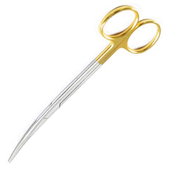 Tisco Lifecare Metzenbaum Scissors Curved with T.C. (4"–12") — Tungsten Carbide Surgical Scissors