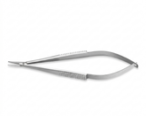 TISCO Lifecare Needle Holder Micro Extra Delicate Curved With Lock Stainless Steel Ophthalmic Surgical Instrument