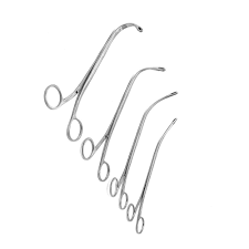 TISCO Lifecare Stone Holding Forceps Set of 4 Stainless Steel Surgical Instruments