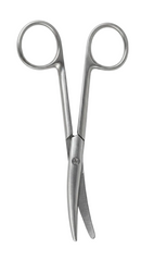 TISCO Lifecare Strabismus Scissors Curved Small Stainless Steel Ophthalmic Surgical Instrument
