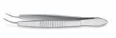 TISCO Lifecare Swiss Model Iris Forceps Curved 1×2 Teeth – Premium Ophthalmic Microsurgical Instrument