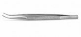 TISCO Lifecare Kirby Iris Forceps 1×2 Teeth Curved – Precision Ophthalmic Microsurgical Instrument