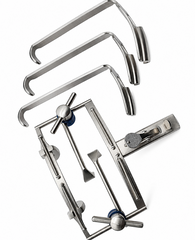 TISCO Lifecare Dingmann Mouth Gag with 3 Tongue Depressors Stainless Steel Surgical ENT Instrument