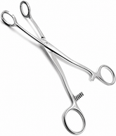 TISCO Lifecare Collin Tongue Holding Forceps 8 Inch Stainless Steel Surgical Instrument