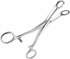 TISCO Lifecare Collin Tongue Holding Forceps 8 Inch Stainless Steel Surgical Instrument