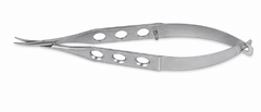 TISCO Lifecare castroviejo Micro Corneal Scissor Full Curved (Hole) – Precision Ophthalmic Instrument for Advanced Corneal Dissection