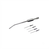 TISCO Lifecare Zolner Microsuction Handle with 3 Tips Stainless Steel Surgical Instrument