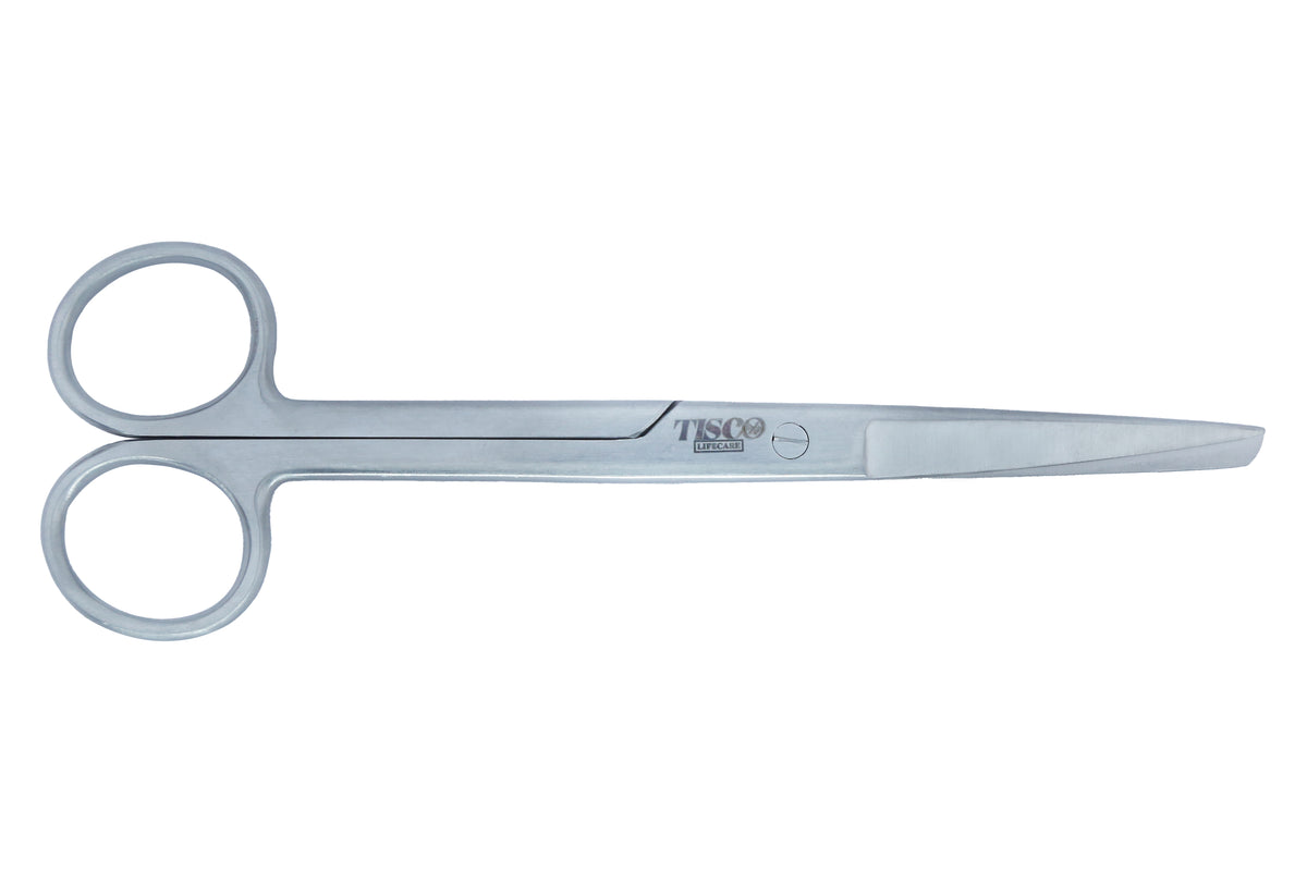 TISCO Lifecare Standard Surgical Scissor Straight 1 Sharp 1 Blunt Tip Operating Scissors
