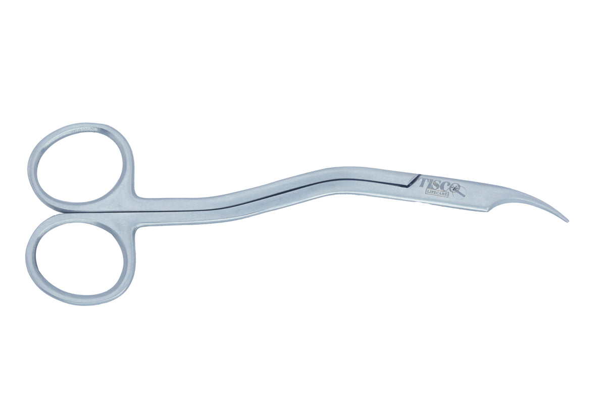 Tisco Lifecare Heath’s Suture Scissor – Curved Long-Shaft Surgical Suture Removal Scissors