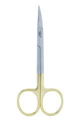TISCO Lifecare Fine Scissor, Pointed Tips, Curved With Tungsten Carbide Jaws