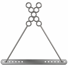 TISCO Lifecare Draffin Bipod Stand with Plate Stainless Steel Surgical ENT Instrument
