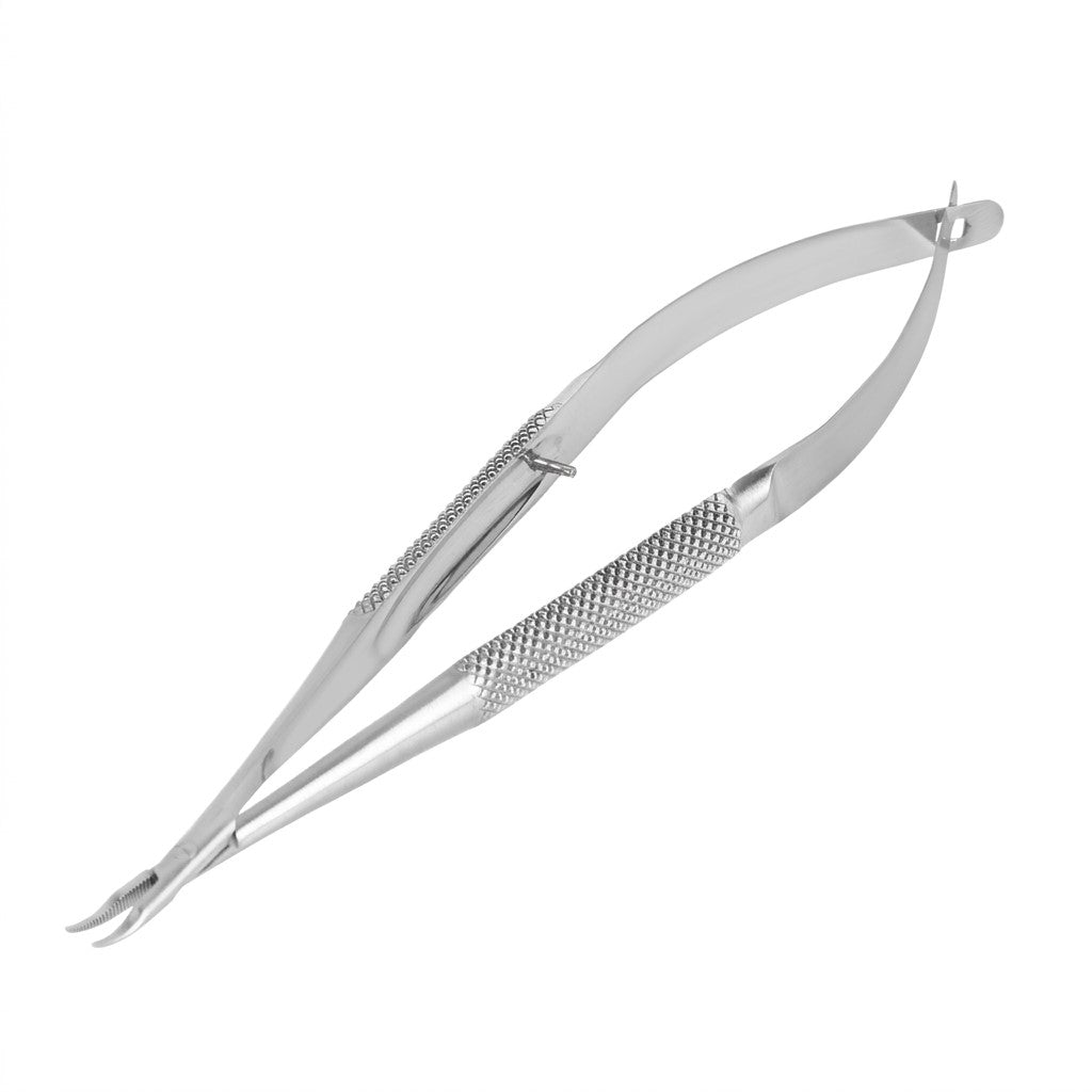 TISCO Lifecare Barraquer Needle Holder Standard Model with Lock – Precision Ophthalmic Surgical Instrument