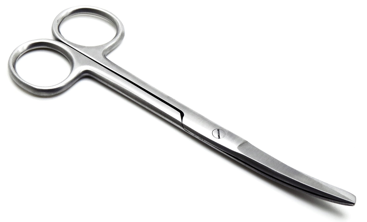 TISCO Lifecare Standard Surgical Scissor Curved Both Blunt Tips Operating Scissors