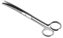 TISCO Lifecare Standard Surgical Scissor Curved Both Blunt Tips Operating Scissors