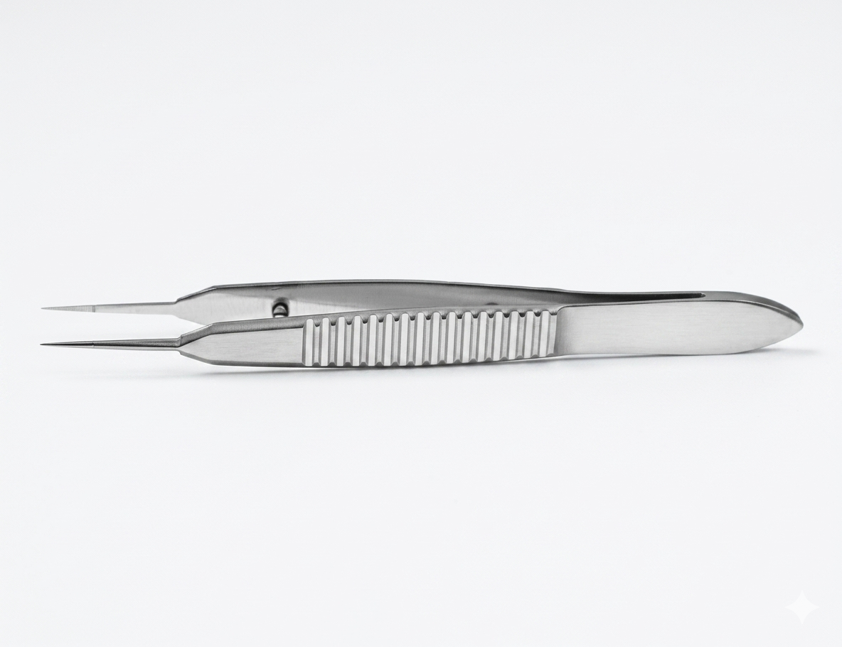 TISCO Lifecare Bonn Iris Forcep without Platform (Münning) – Precision Ophthalmic Microsurgical Instrument