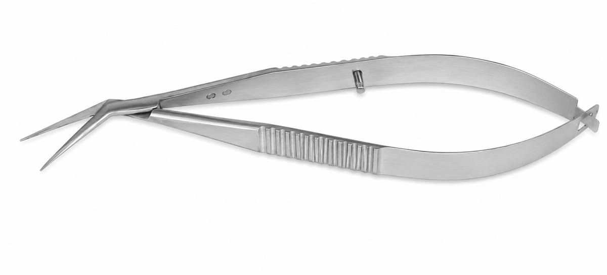 TISCO Lifecare Castroviejo Corneal Scissor Angled Large Blade – Precision Ophthalmic Instrument for Controlled Corneal Dissection