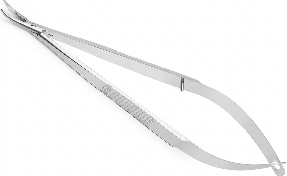 TISCO Lifecare Castroviejo Needle Holder Without Lock 6 Inch Curved (Round) Stainless Steel Surgical Instrument
