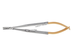 TISCO Lifecare Castroviejo Needle Holder with Lock with  Tungsten Carbide 5 Inch Straight (Round)