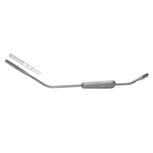 TISCO Lifecare Cardiac Suction Cannula with Serrated Tips – Precision Stainless Steel Instrument for Cardiothoracic Surgery
