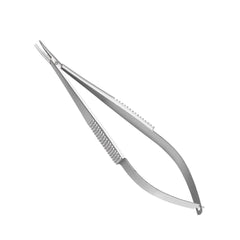 TISCO Lifecare Castroviejo Needle Holder Curved Without Lock – Precision Ophthalmic Microsurgical Instrument