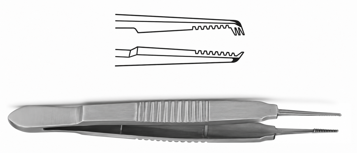 TISCO Lifecare Castroviejo Suture Forcep 0.50MM Teeth Straight – Precision Ophthalmic Microsurgical Instrument