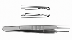 TISCO Lifecare Castroviejo Suture Forceps 1×2 Teeth – Precision Ophthalmic Microsurgical Instrument