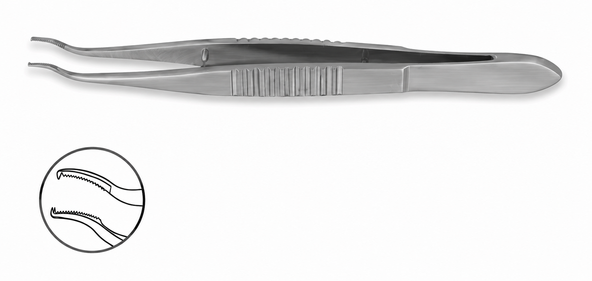 TISCO Lifecare Lim’s Corneal Forceps 1×2 Teeth Big – Precision Ophthalmic Microsurgical Instrument
