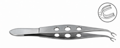 TISCO Lifecare Bores Corneal Fixation Forceps 3 mm 1×2 Teeth Straight – Precision Instrument for Ophthalmic Stability