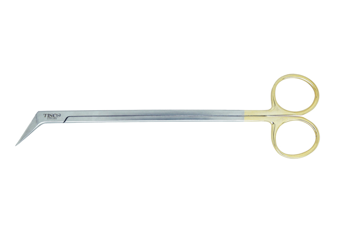Tisco Lifecare Dietrich Potts Scissors with T.C. 7" – Angled 25°–125° Vascular & Cardiovascular Scissors