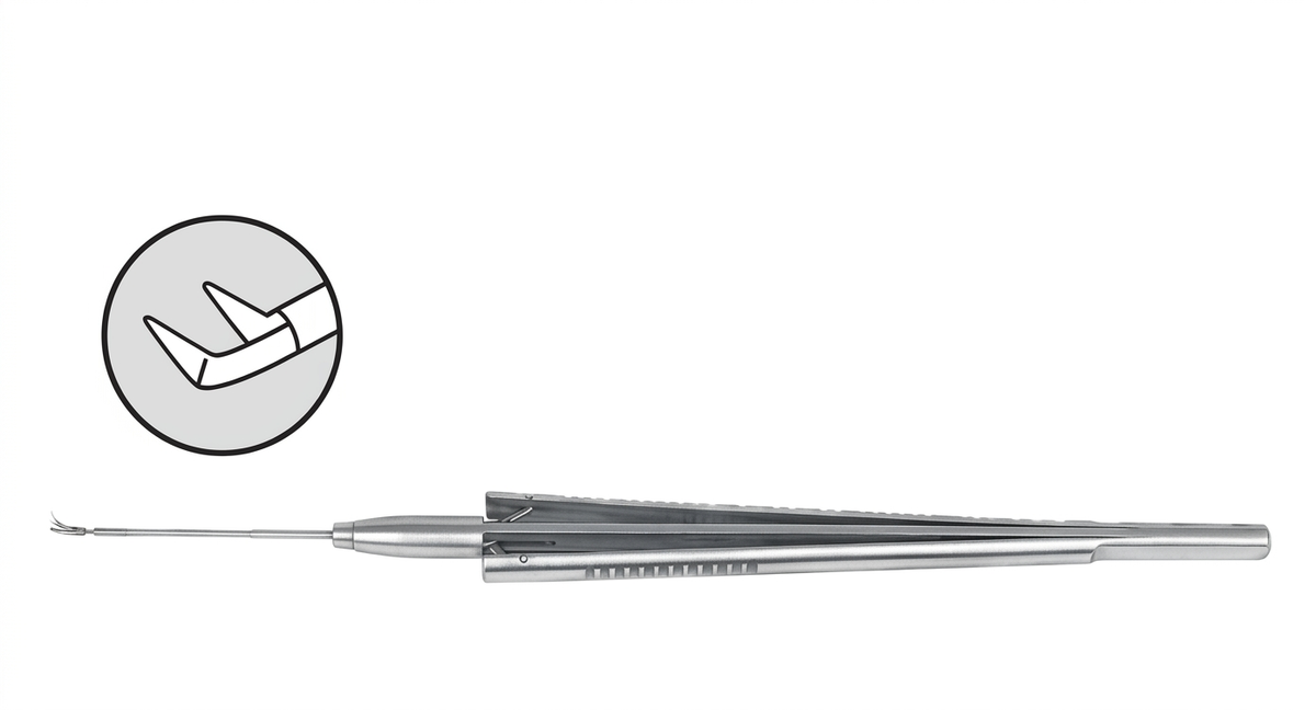 TISCO Lifecare Dorc Type Scissors straight Stainless Steel Ophthalmic Surgical Instrument
