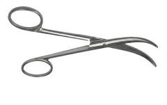 TISCO Lifecare Enucleation Scissor Full Curved Stainless Steel Ophthalmic Surgical Instrument