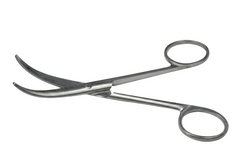TISCO Lifecare Enucleation Scissor Full Curved Stainless Steel Ophthalmic Surgical Instrument